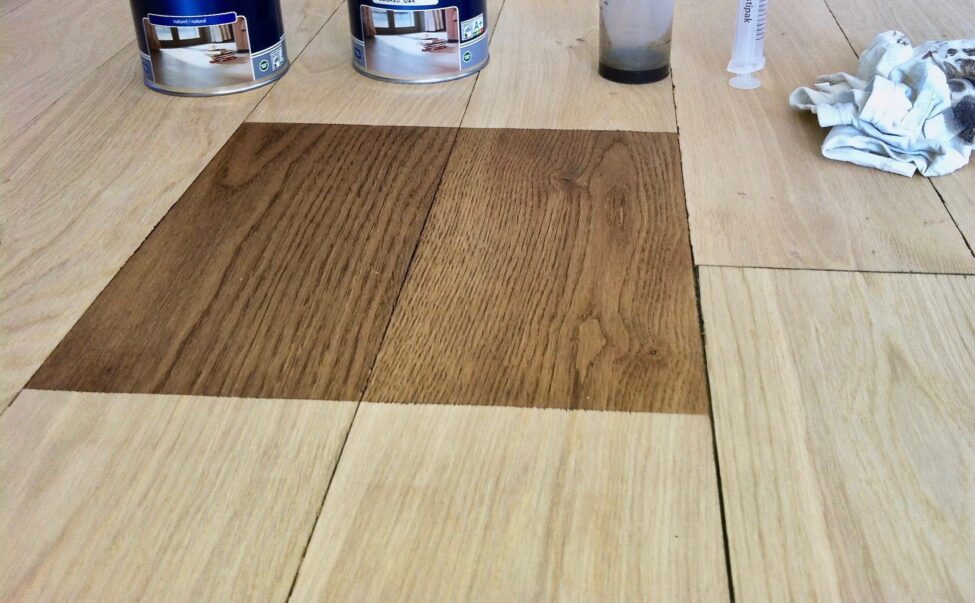 teinte à parquet sur chêne massif